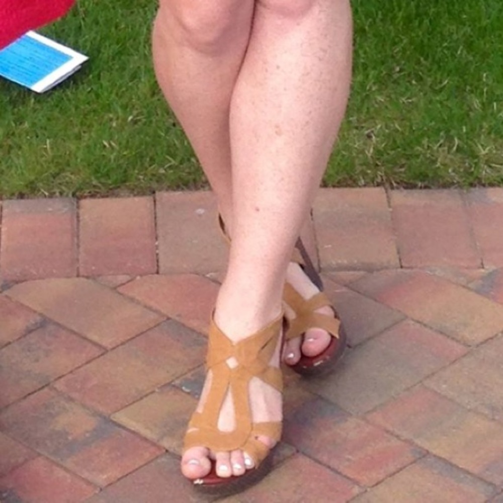Strappy wedges